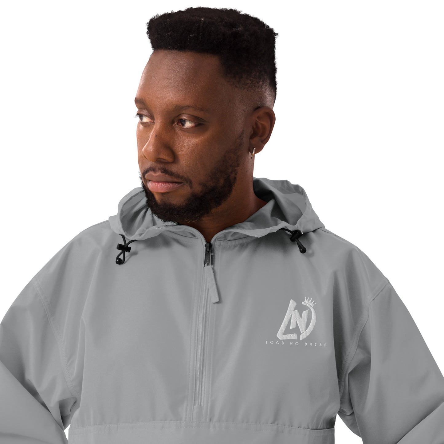 Exclusive LND (white embroidered) Champion Packable Jacket