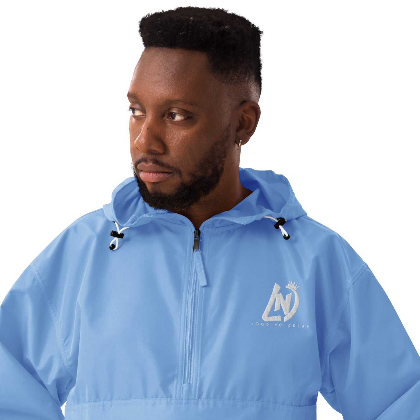 Exclusive LND (white embroidered) Champion Packable Jacket