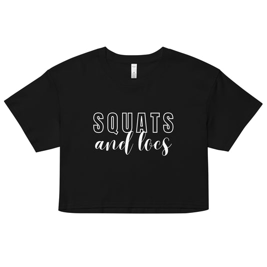 Squats and locs Women’s Crop Top